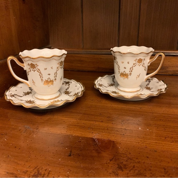 Lenwile Dining Lenwile China Ardalt Japan Cup Saucer Hand Painted